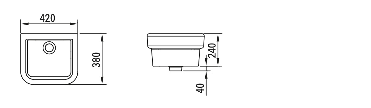 Ceramica Dolomite - disegno tecnico - D0217