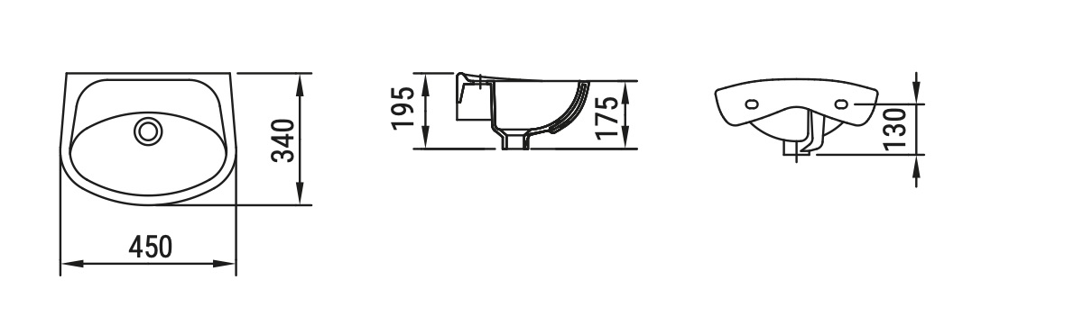 Ceramica Dolomite - disegno tecnico - D0402