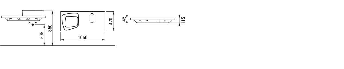 Ceramica Dolomite - disegno tecnico - D3676