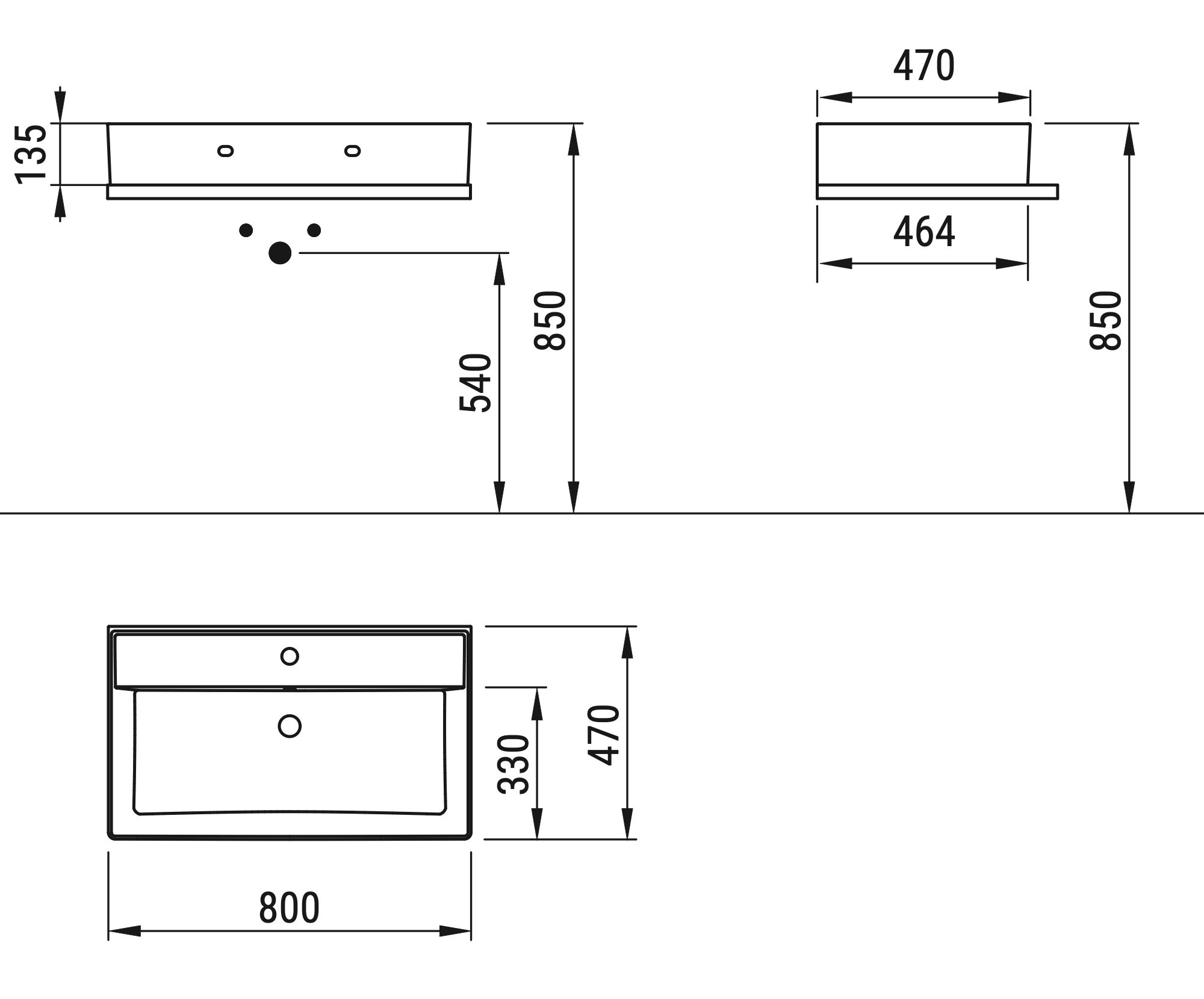 Ceramica Dolomite - disegno tecnico - D3708