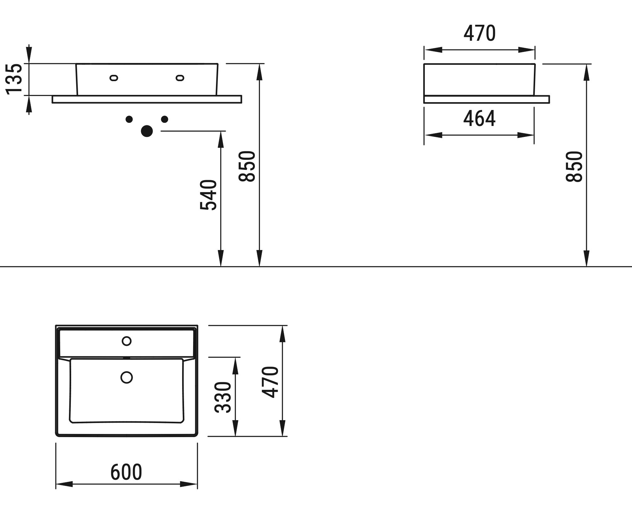 Ceramica Dolomite - disegno tecnico - D3712