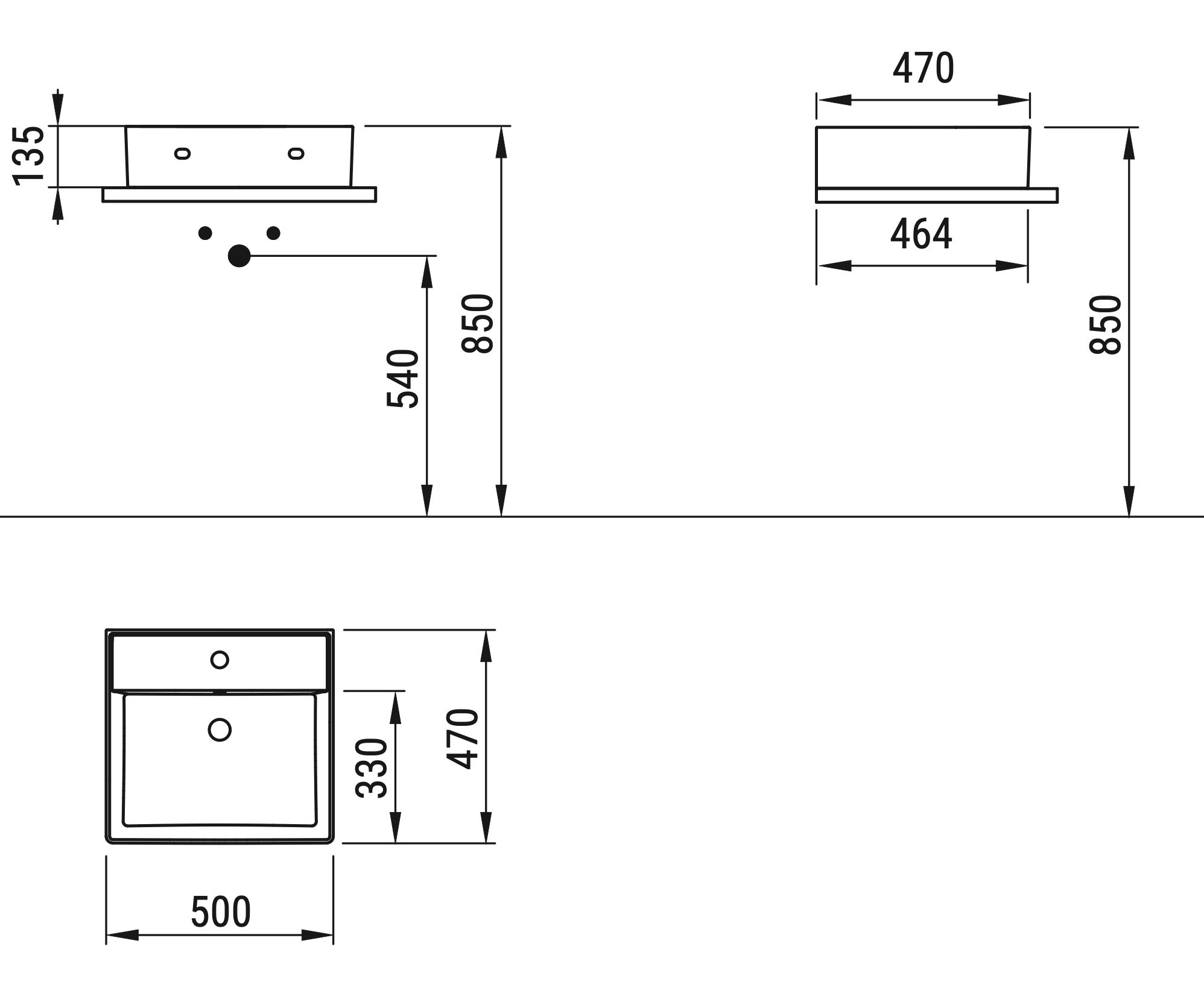 Ceramica Dolomite - disegno tecnico - D3714