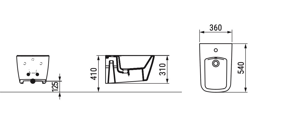 Ceramica Dolomite - disegno tecnico - D4326