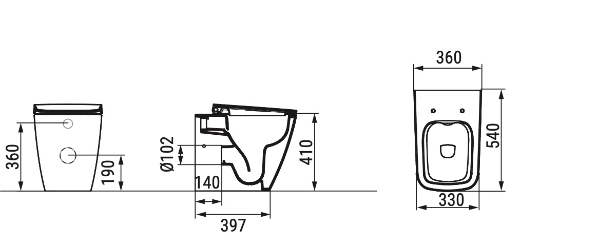 Ceramica Dolomite - disegno tecnico - D4332