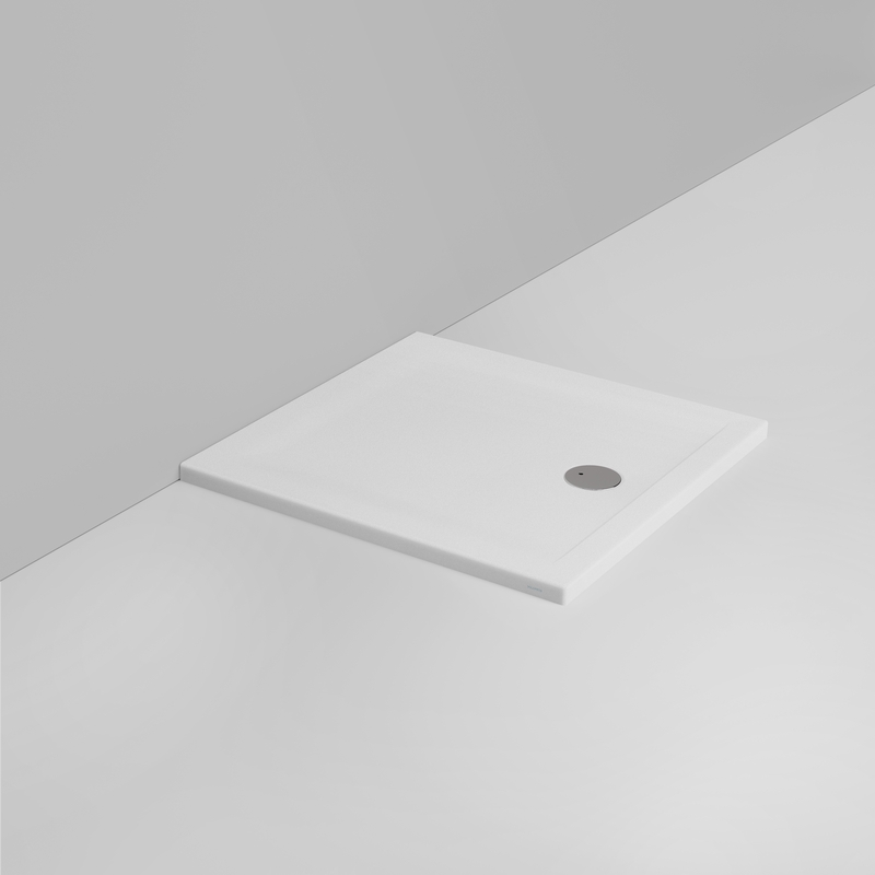Ceramica Dolomite Douche carrée Receveur vers l&rsquo;avant H4 90×90 – Squash - Blanc mat antidérapant