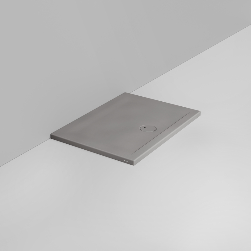 Ceramica Dolomite Piatto doccia rettangolare scarico esterno H4 100×70 – Squash - Grigio cemento