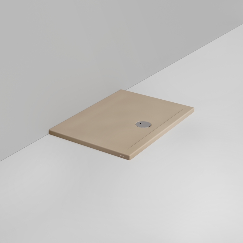 Ceramica Dolomite Piatto doccia rettangolare scarico esterno H4 100×70 – Squash - Beige naturale opaco