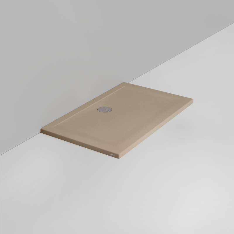 Ceramica Dolomite Rectangular shower Tray waste towards wall H4 120×70 – Squash - Matt natural beige anti-slip