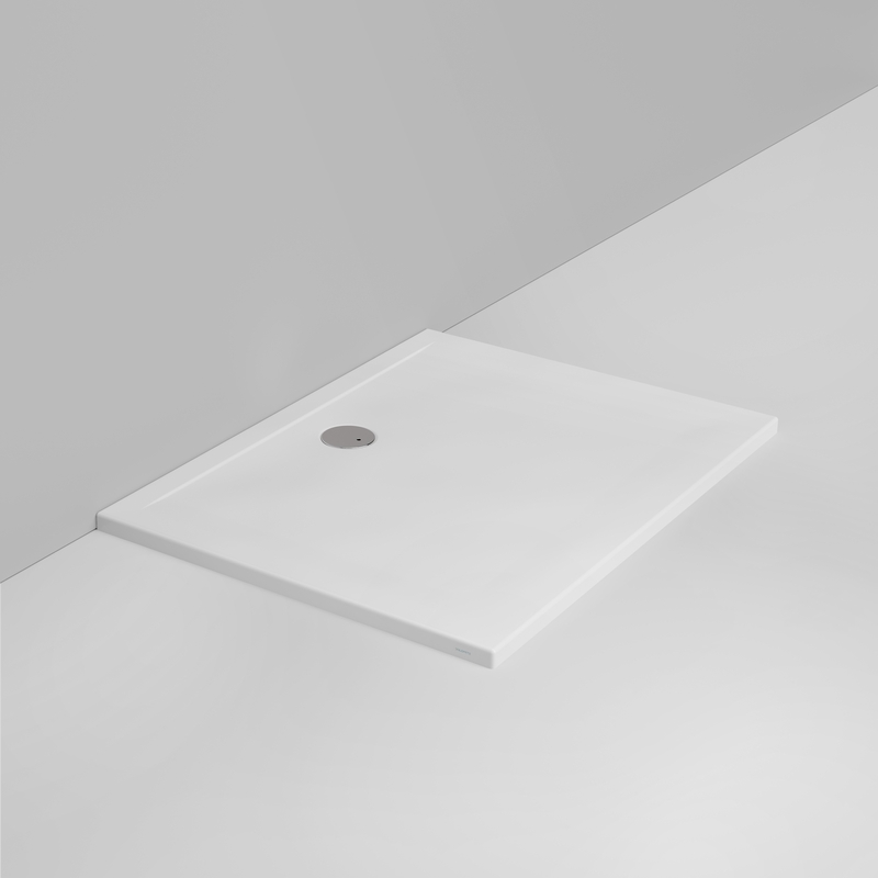 Ceramica Dolomite Rectangular shower Tray waste towards wall H4 120×90 – Squash - Matt white
