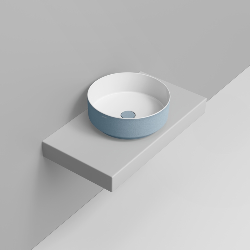 Ceramica Dolomite Vessel basin 44×44 – Noemi - Sky Blue Texture