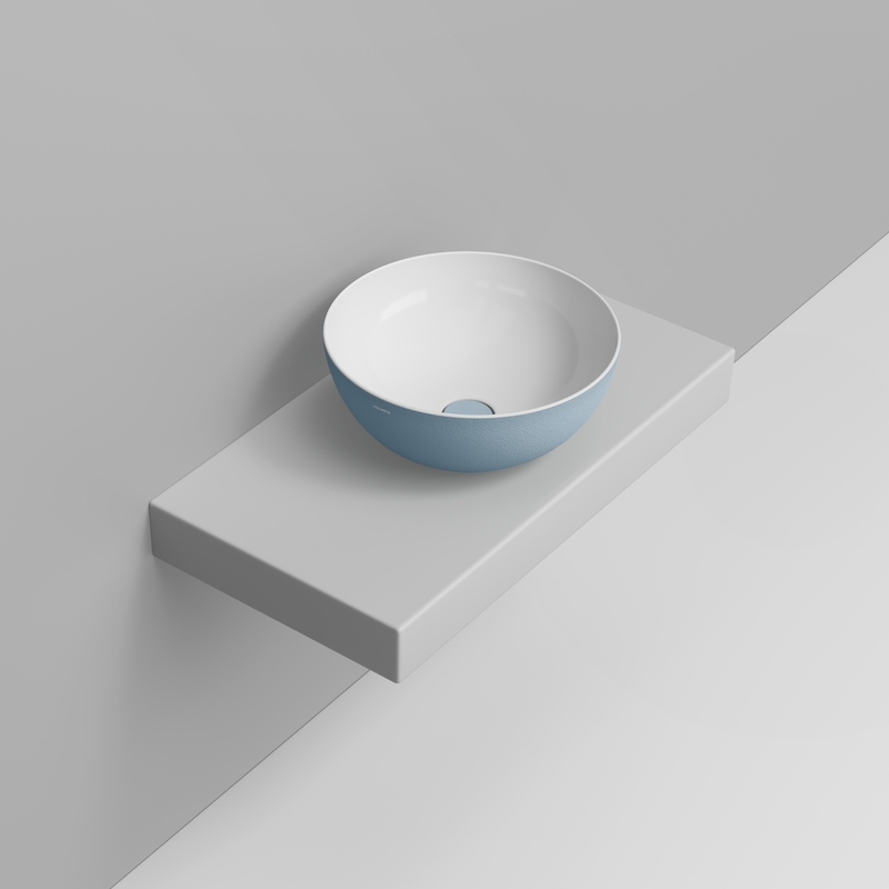 Ceramica Dolomite Vessel basin 44×44 – Noemi - Sky Blue Texture