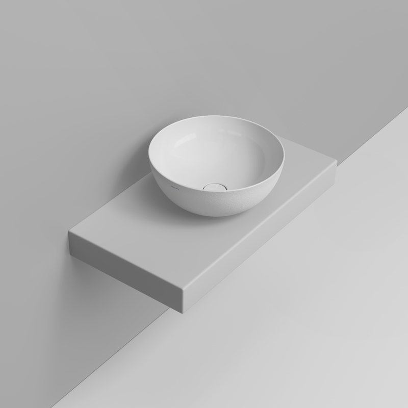 Ceramica Dolomite Vessel basin 44×44 – Noemi - White texture