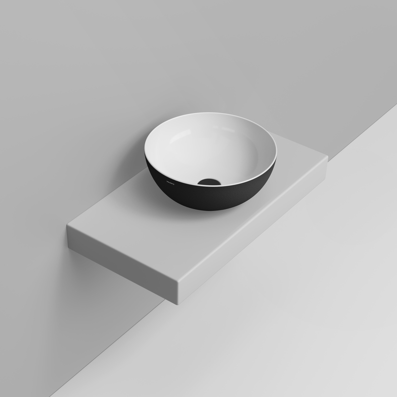 Ceramica Dolomite Vessel basin 44×44 – Noemi - Black Texture