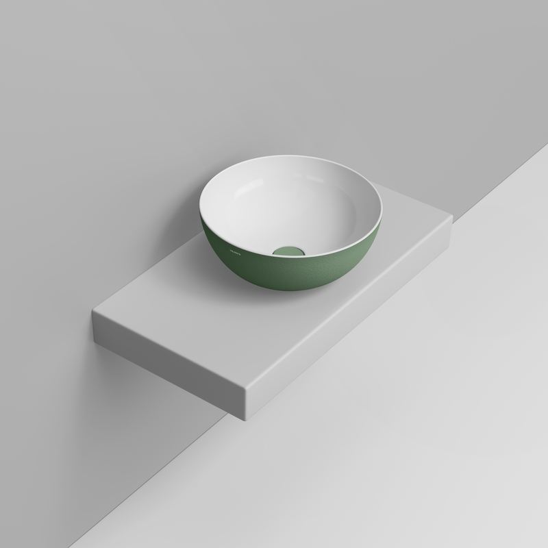 Ceramica Dolomite Vessel basin 44×44 – Noemi - Wild Sage Texture