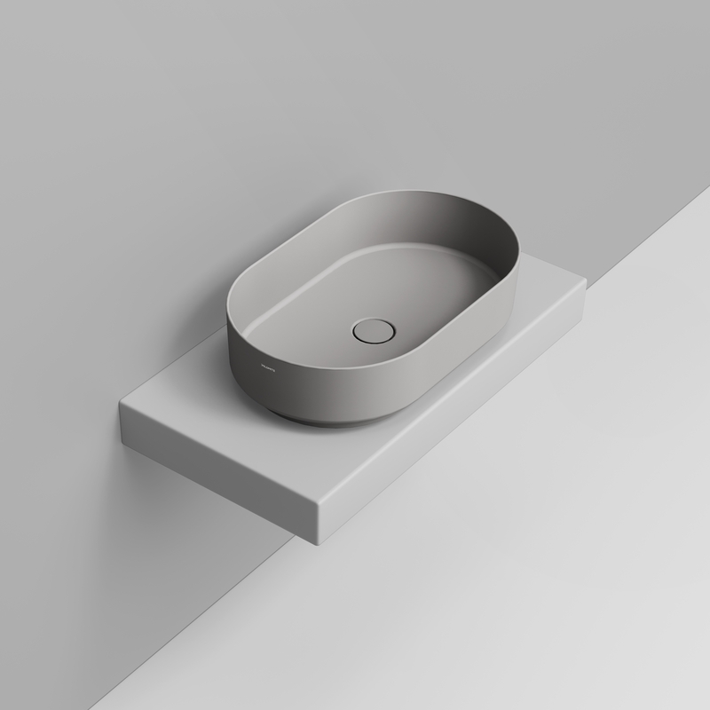 Ceramica Dolomite Vessel basin 60×36 – Noemi - Concrete Grey