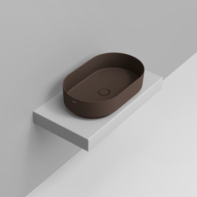 Ceramica Dolomite Vessel basin 60×36 – Noemi - Matt apline brown