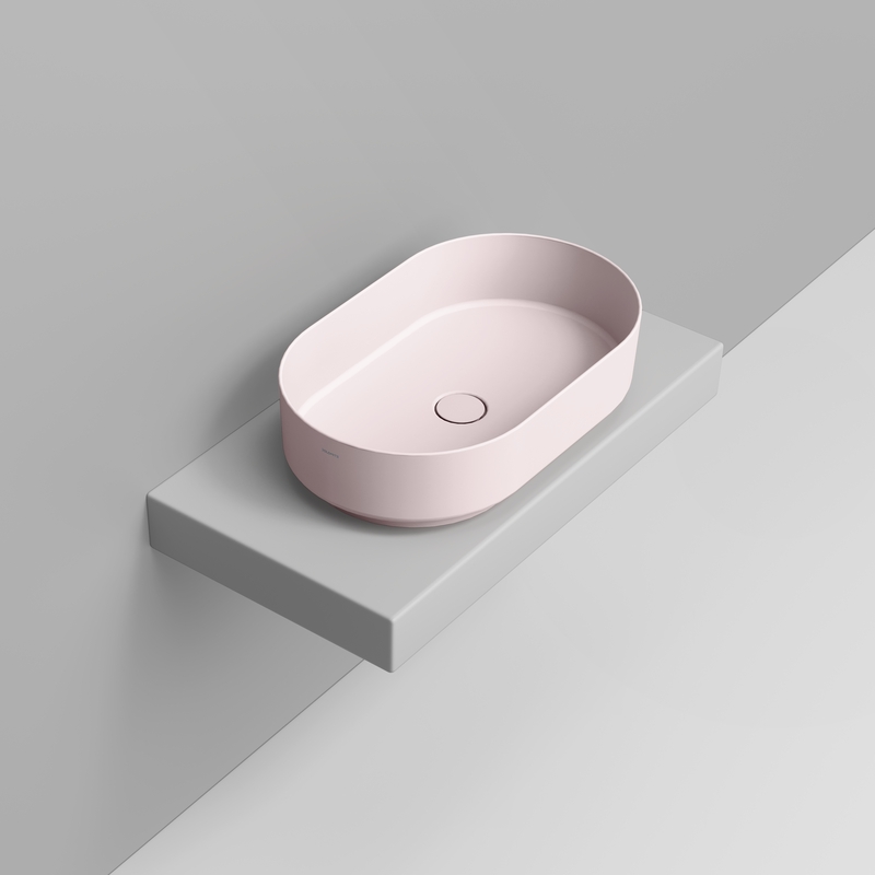 Ceramica Dolomite Vessel basin 60×36 – Noemi - Antique Pink