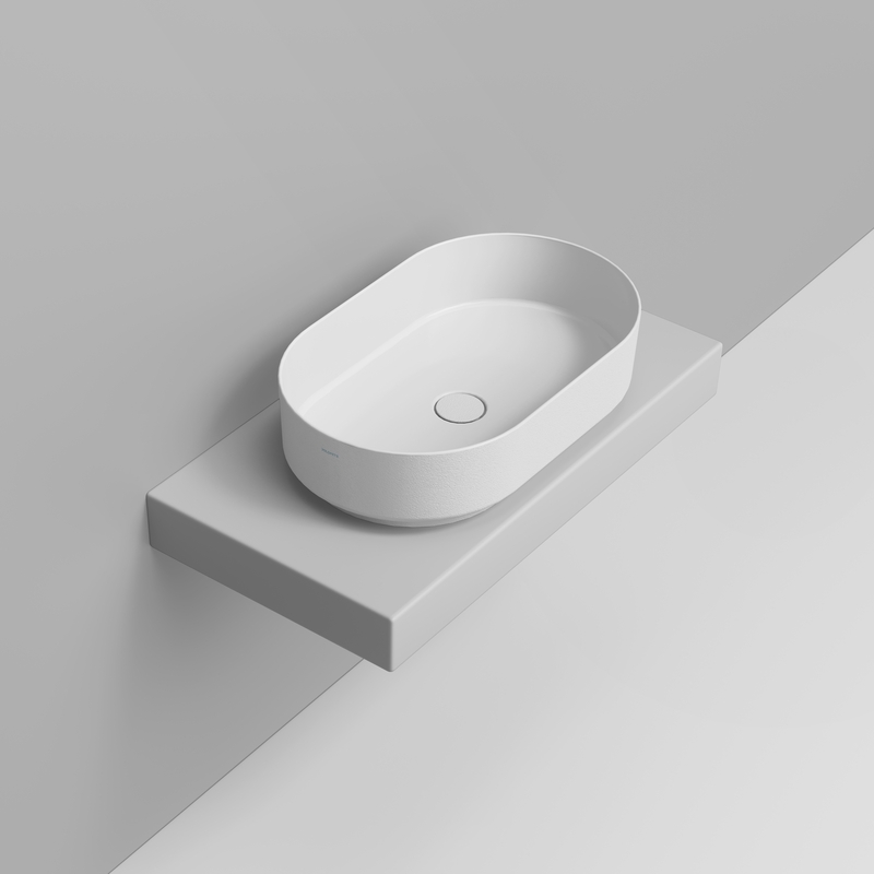 Ceramica Dolomite Vessel basin 60×36 – Noemi - White texture