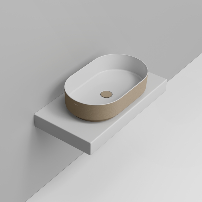 Ceramica Dolomite Vessel basin 60×36 – Noemi - Natural Beige Texture