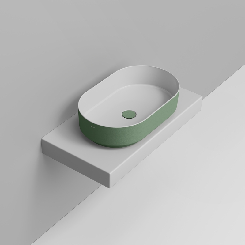 Ceramica Dolomite Vessel basin 60×36 – Noemi - Wild Sage Texture