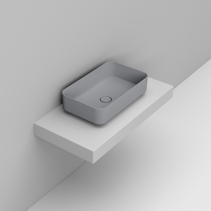 Ceramica Dolomite Lavabo à poser 60×36 – Noemi - Gris béton