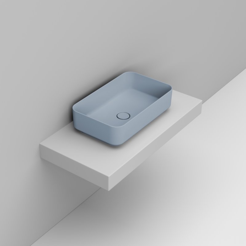 Ceramica Dolomite Lavabo à poser 60×36 – Noemi - Bleu ciel