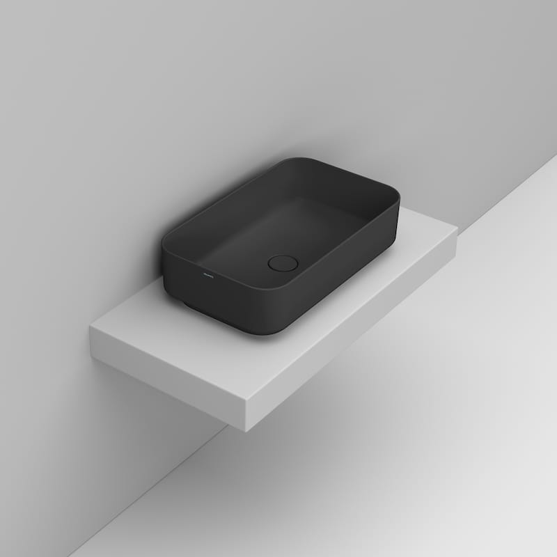 Ceramica Dolomite Lavabo à poser 64×38,5 – Noemi - Noir mat