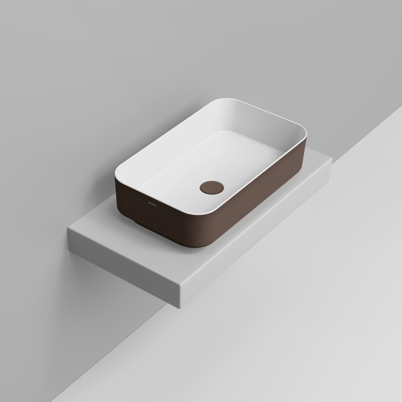 Ceramica Dolomite Vessel basin 64×38,5 – Noemi - Alpine Brown Texture