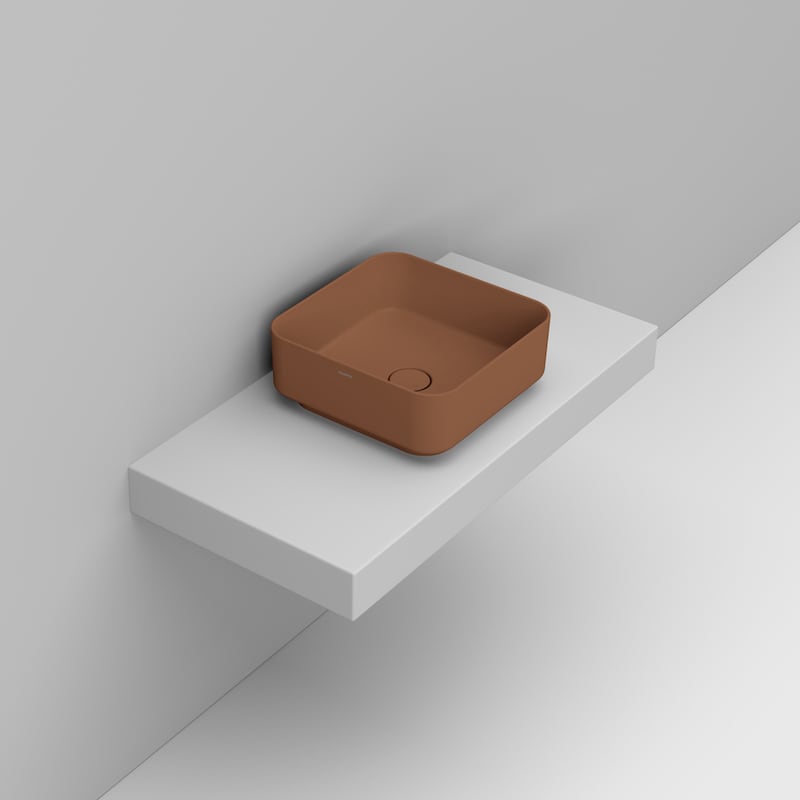 Ceramica Dolomite Vessel basin 40×40 – Noemi - Warm Clay