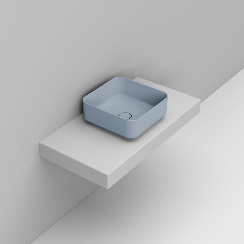 Ceramica Dolomite Vessel basin 40×40 – Noemi - Sky Blue