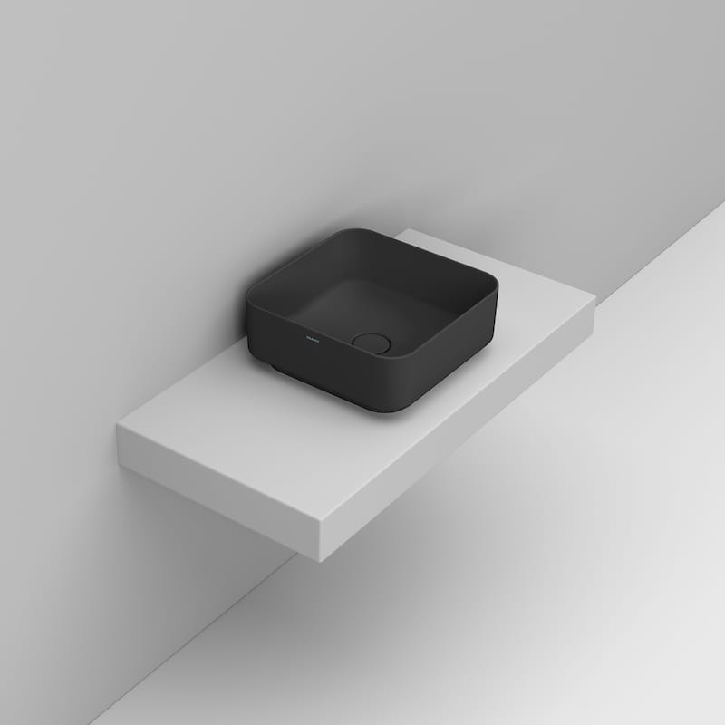 Ceramica Dolomite Vessel basin 40×40 – Noemi - Matt Black