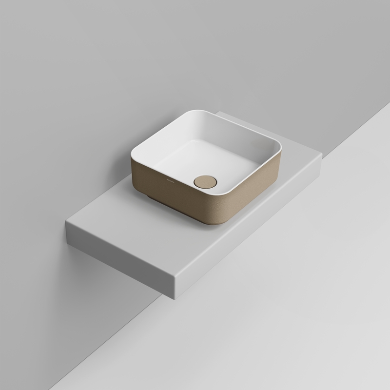 Ceramica Dolomite Vessel basin 40×40 – Noemi - Natural Beige Texture