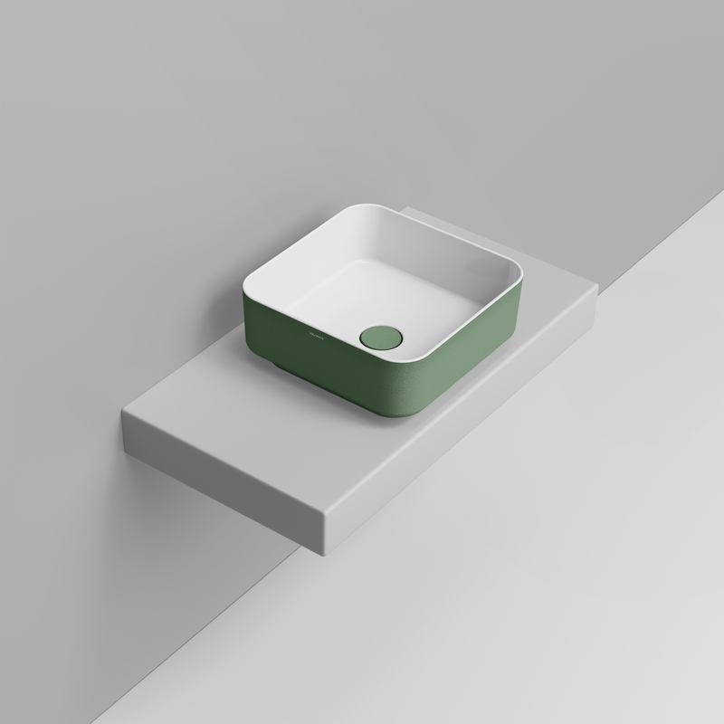 Ceramica Dolomite Vessel basin 40×40 – Noemi - Wild Sage Texture