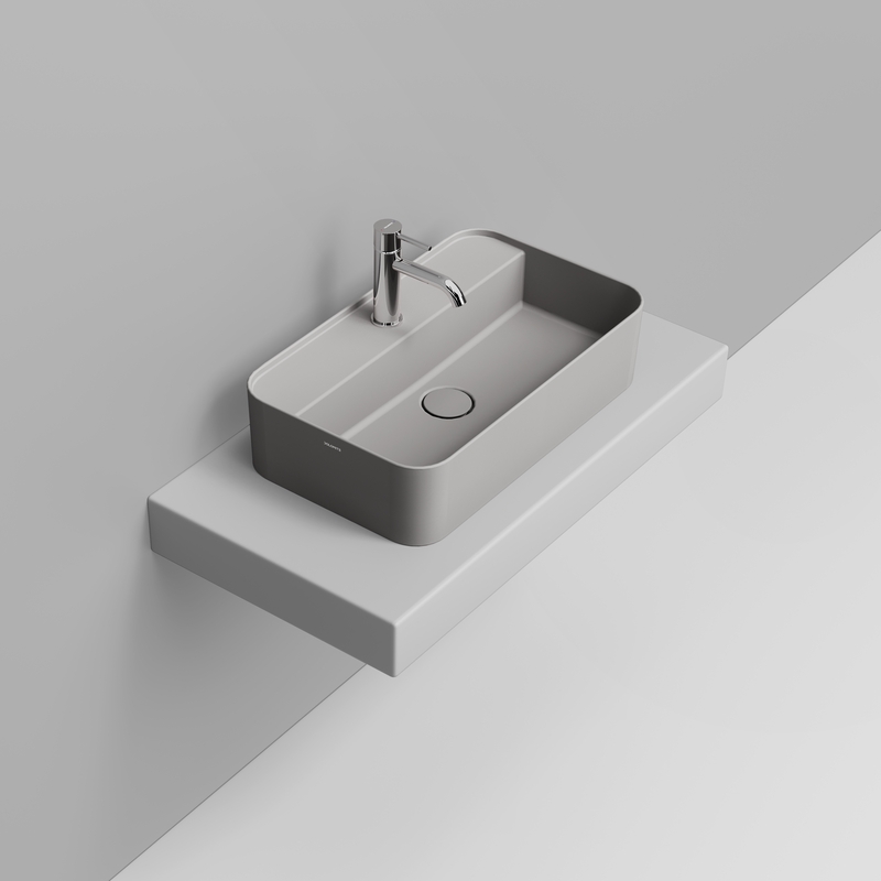 Ceramica Dolomite Vessel basin 60×36 – Noemi - Concrete Grey