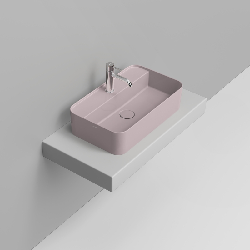 Ceramica Dolomite Vessel basin 60×36 – Noemi - Antique Pink
