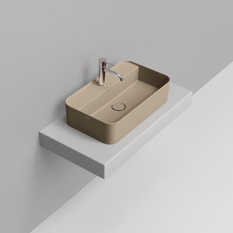 Ceramica Dolomite Vessel basin 60×36 – Noemi - Matt natural beige