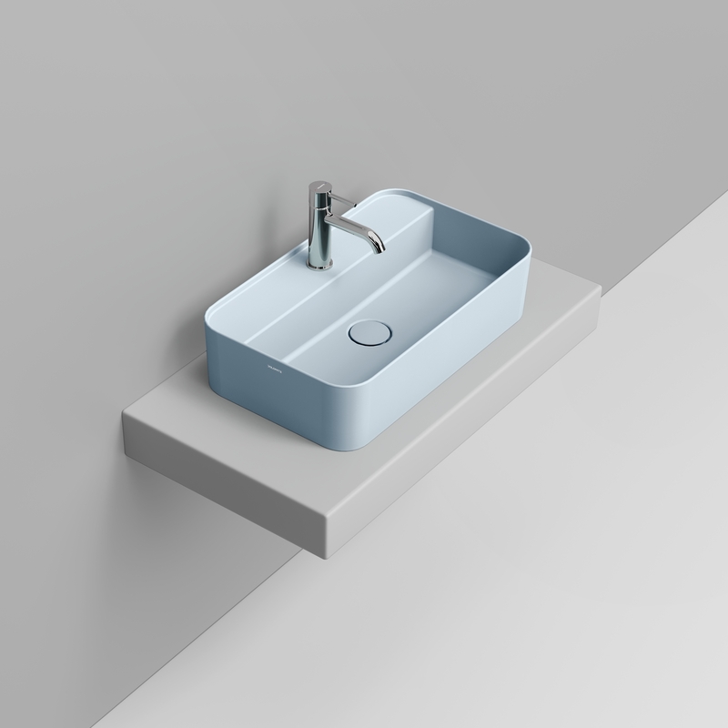 Ceramica Dolomite Vessel basin 60×36 – Noemi - Sky Blue