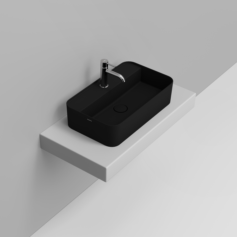 Ceramica Dolomite Vessel basin 60×36 – Noemi - Matt Black