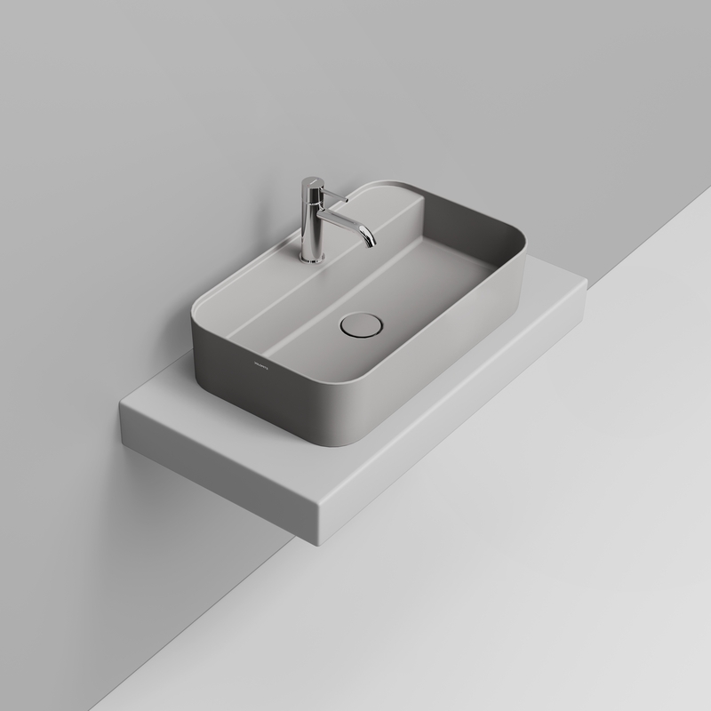 Ceramica Dolomite Vessel basin  64×38,5 – Noemi - Concrete Grey
