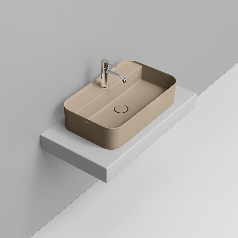 Ceramica Dolomite Vessel basin  64×38,5 – Noemi - Matt natural beige