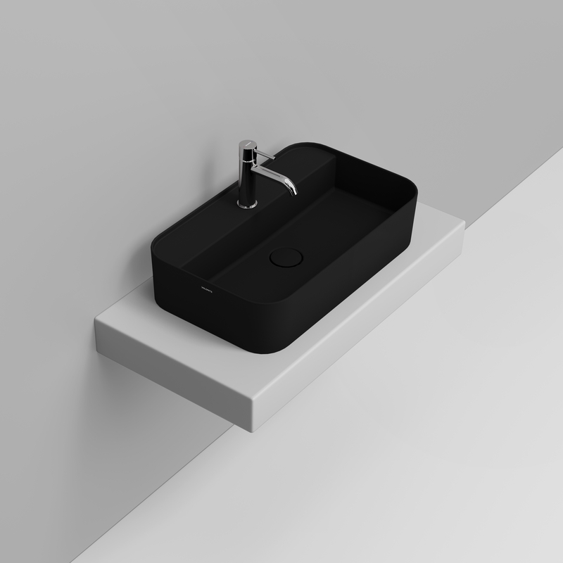 Ceramica Dolomite Vessel basin  64×38,5 – Noemi - Matt Black