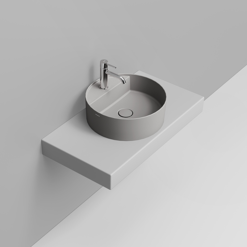 Ceramica Dolomite Vessel basin 44×44 – Noemi - Concrete Grey