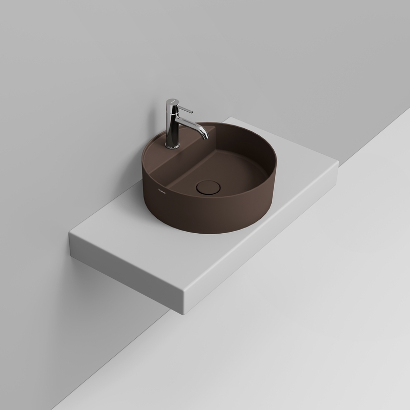 Ceramica Dolomite Vessel basin 44×44 – Noemi - Matt apline brown