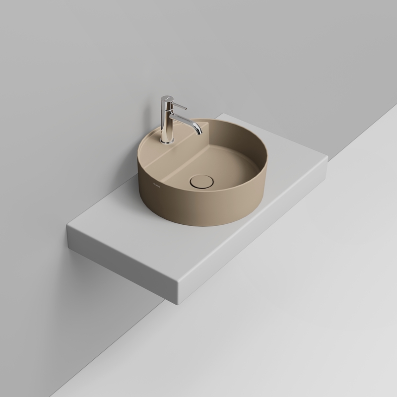 Ceramica Dolomite Vessel basin 44×44 – Noemi - Matt natural beige