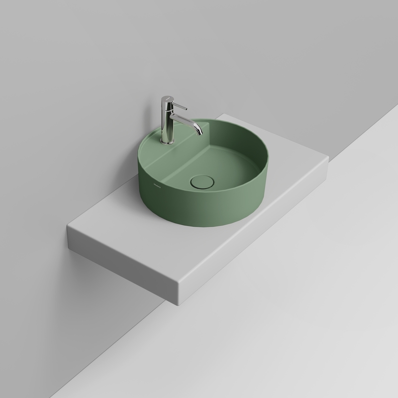 Ceramica Dolomite Vessel basin 44×44 – Noemi - Wild Sage