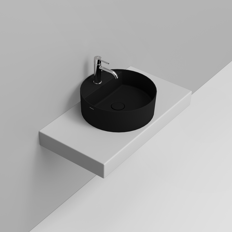 Ceramica Dolomite Vessel basin 44×44 – Noemi - Matt Black