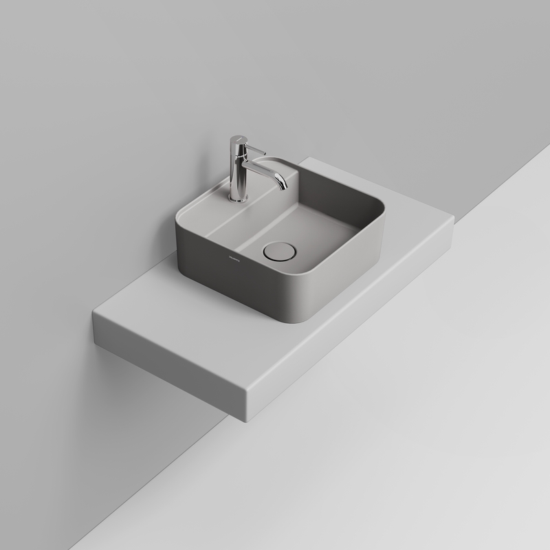 Ceramica Dolomite Vessel basin 40×40 – Noemi - Concrete Grey