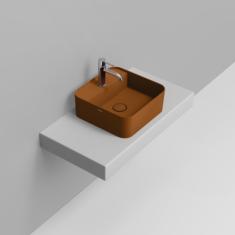 Ceramica Dolomite Vessel basin 40×40 – Noemi - Warm Clay