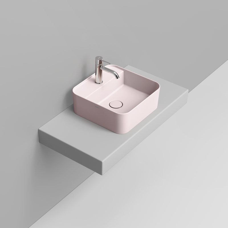 Ceramica Dolomite Vessel basin 40×40 – Noemi - Antique Pink