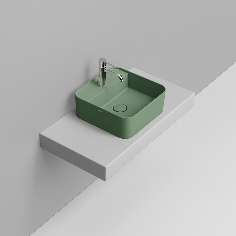 Ceramica Dolomite Vessel basin 40×40 – Noemi - Wild Sage